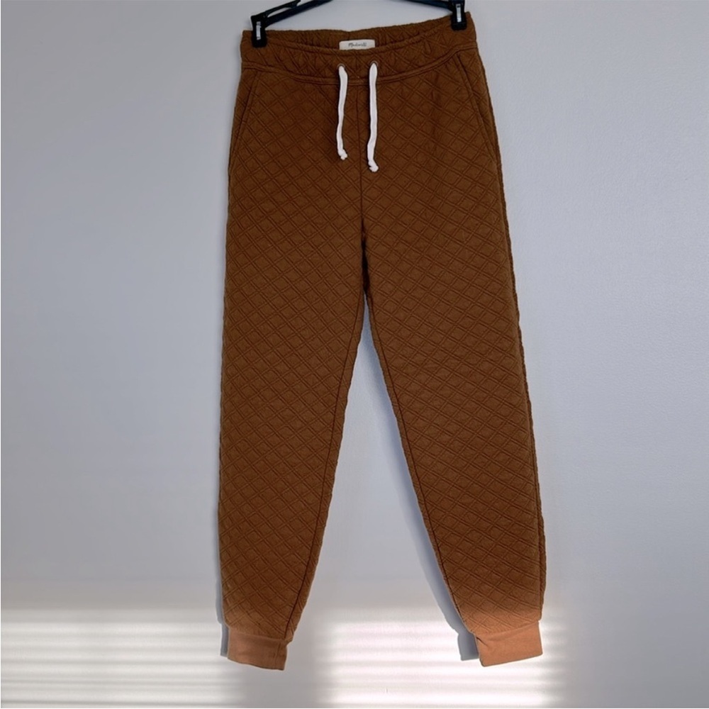 Madewell Set Quilted Brown Hoodie and Pants Set Size XXS - Picture 10 of 16
